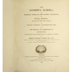 The Sankhya Karika, or...