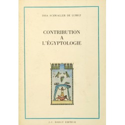 Contribution à l'égyptologie