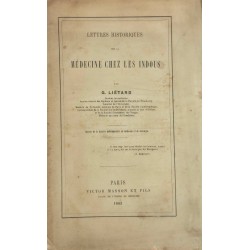 Lettres sur la médecine...