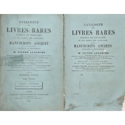 Catalogue des livres rares,...
