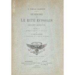 Recherches sur le Rite...
