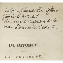 Du divorce dans la Synagogue.