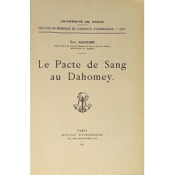 Le pacte de sang au Dahomey