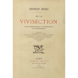 De la vivisection. Etude...