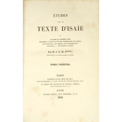 Etudes sur le texte d'Isaïe...