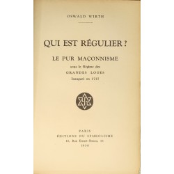 Qui est Régulier ? Le pur...