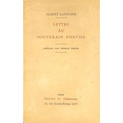 Lettre au Souverain Pontife