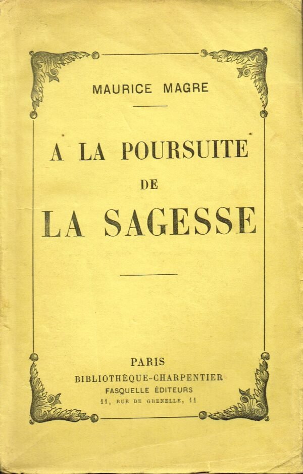 A la poursuite de la sagesse