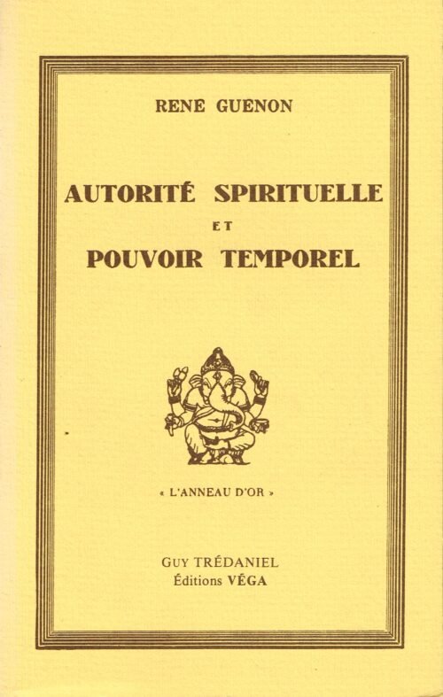 Autorité spirituelle et Pouvoir temporel