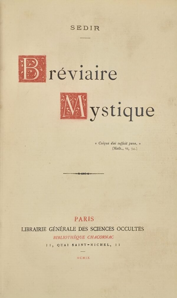 Bréviaire mystique