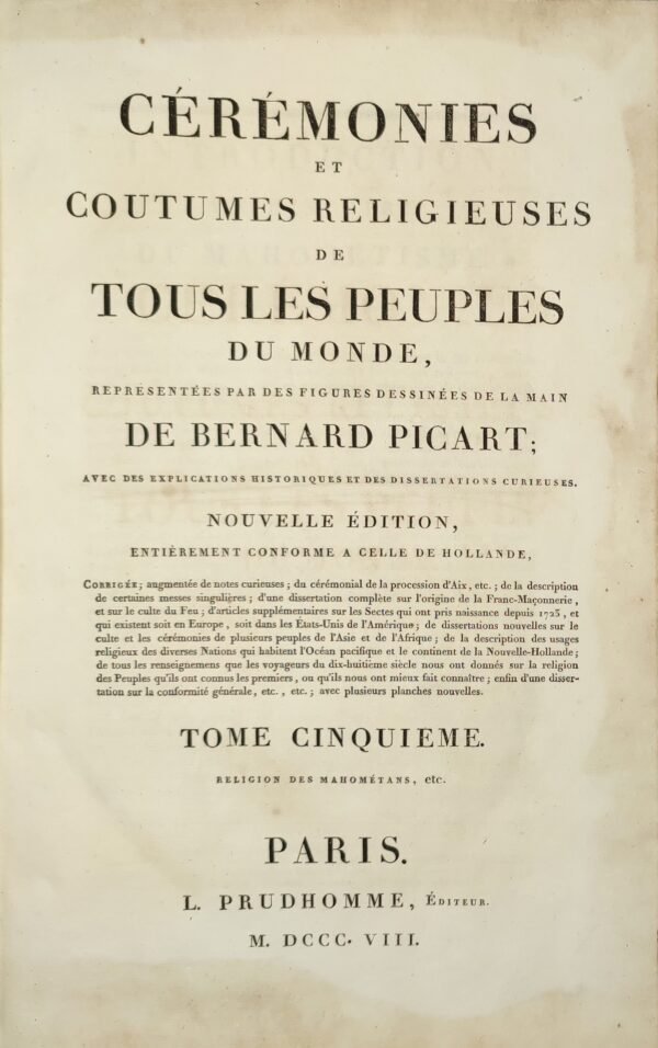 Cérémonies et coutumes religieuses de tous les peuples du monde