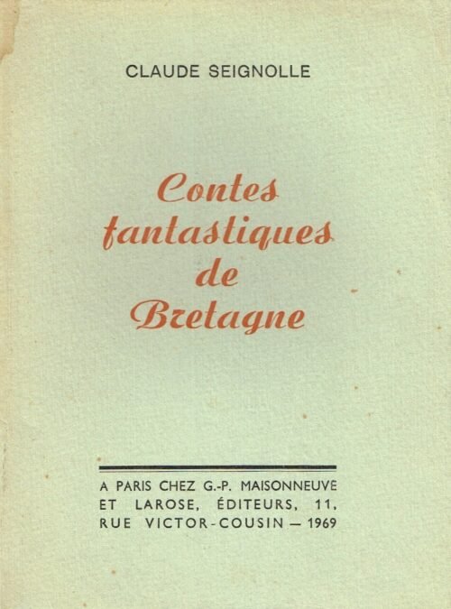Contes fantastiques de Bretagne