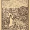 Contes, publiés par Félix Thiollier, illustrés par Emma Thiollier, un croquis de Janmot...
