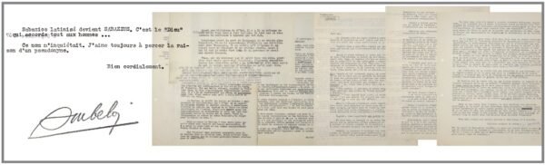 CORRESPONDANCE ROBERT AMBELAIN / JULES BOUCHER  (53 DOCUMENTS)