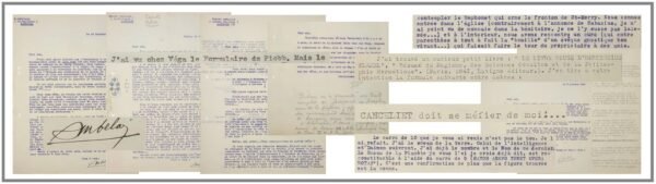 CORRESPONDANCE ROBERT AMBELAIN / JULES BOUCHER  (53 DOCUMENTS)