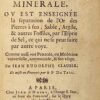 DE L'ŒUVRE MINERALE (en 3 parties) + TRAITTE DE LA MEDECINE UNIVERSELLE
