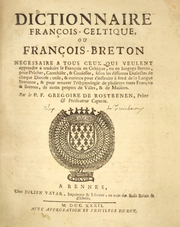 Dictionnaire François-Celtique, ou François-Breton