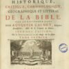 Dictionnaire historique, critique, chronologique, géographique et littéral de la Bible.