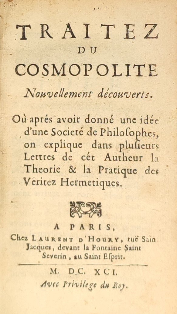 8 lettres autographes signées de Stanislas de Guaita enfant et un volume de Sendivogius