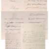 8 lettres autographes signées de Stanislas de Guaita enfant et un volume de Sendivogius