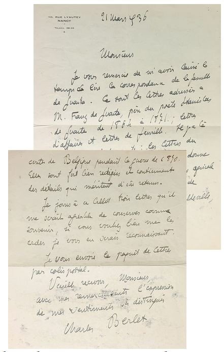 8 lettres autographes signées de Stanislas de Guaita enfant et un volume de Sendivogius