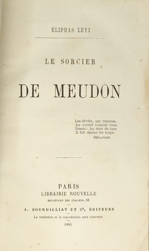 Le sorcier de Meudon