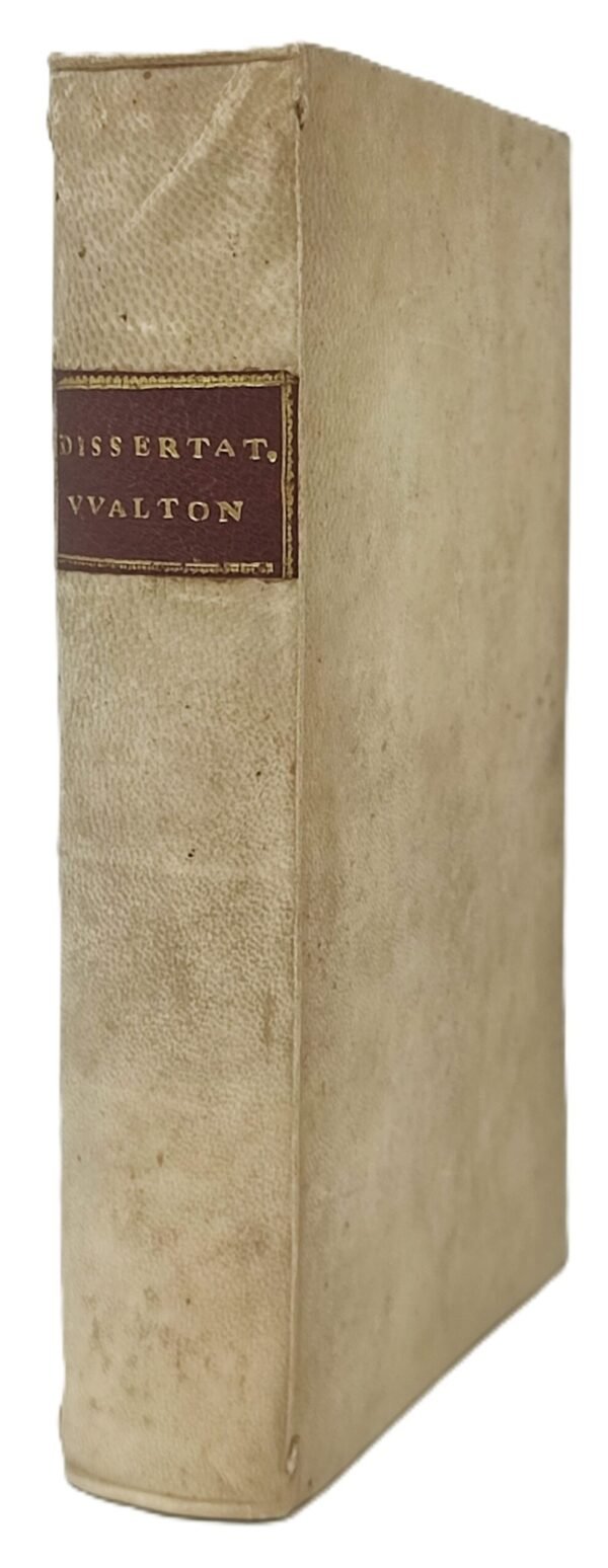 Dissertations sur les Prolégomènes de Uvalton