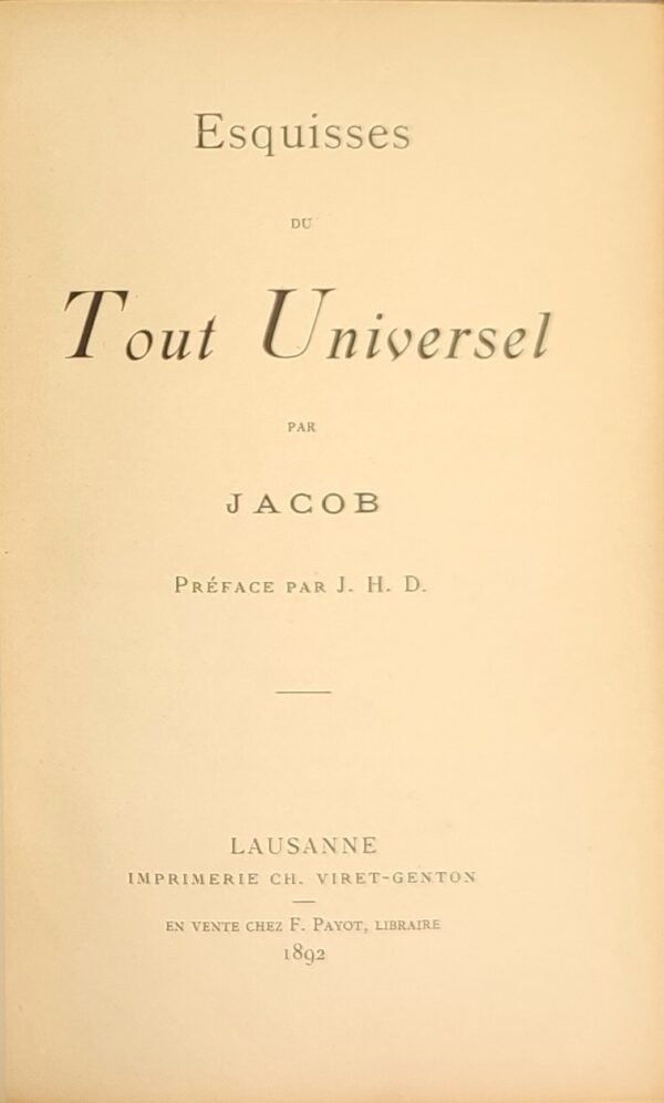 Esquisses du Tout Universel (Jacob) - Révélation alchimique par les peintures d’un poêle de faïence