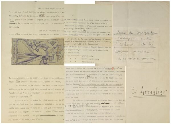 Essais de correspondances analogiques entre l’Alchimie et les dernières conceptions de la science moderne