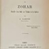 Etude sur les origines et la nature du ZOHAR. Précédé d'une étude sur l'histoire de la KABBALE