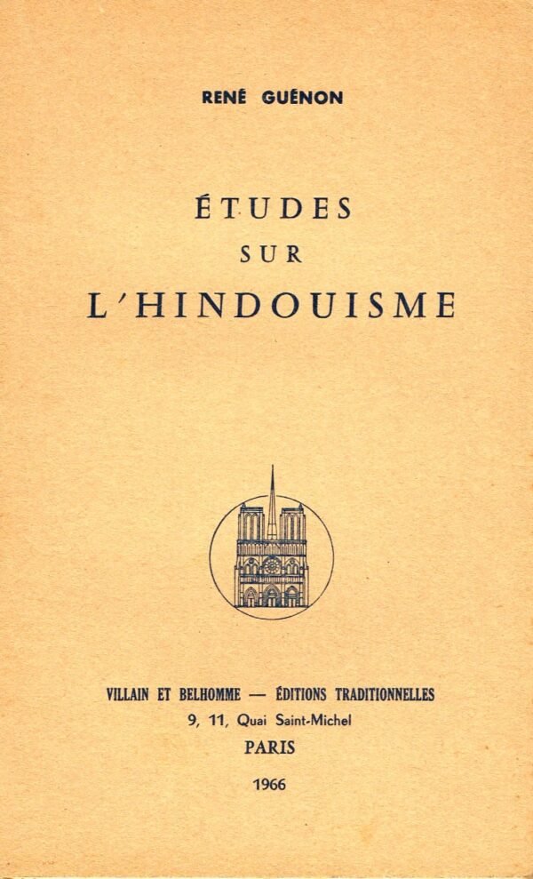 Etudes sur l’hindouisme