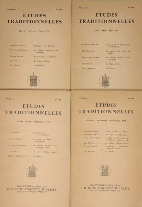 Etudes traditionnelles - année 1978 complète