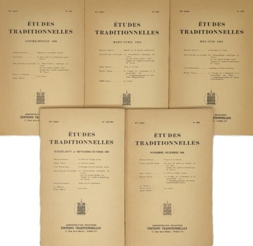 Etudes traditionnelles - année 1964 complète