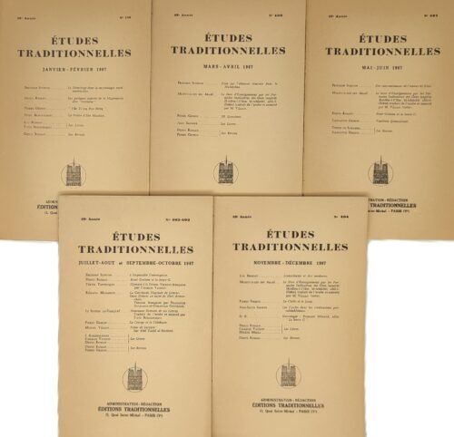 Etudes traditionnelles - année 1967 complète