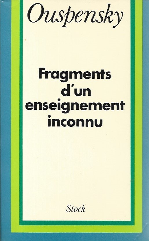 Fragments d'un enseignement inconnu