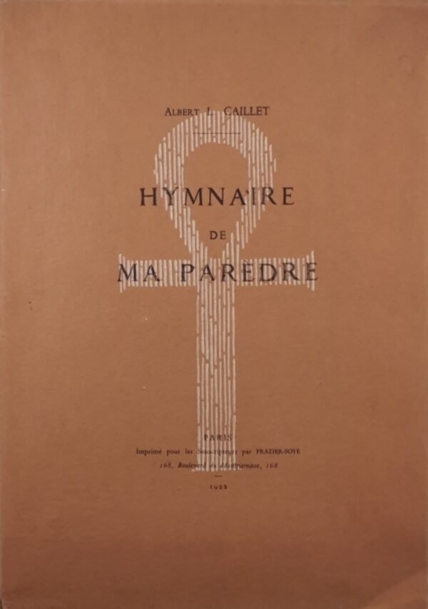 Hymnaire de ma Parèdre
