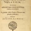 Introitus apertus ad occlusum Regis Palatium, autore Anonymo Philaletha philosopho...