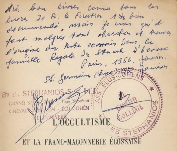 L'Occultisme et la Franc-Maçonnerie Ecossaise