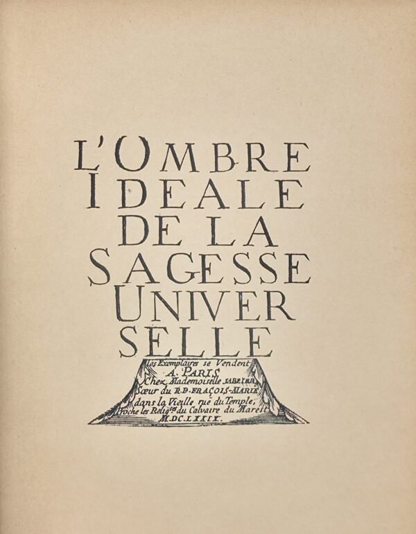 L’ombre idéale de la Sagesse Universelle