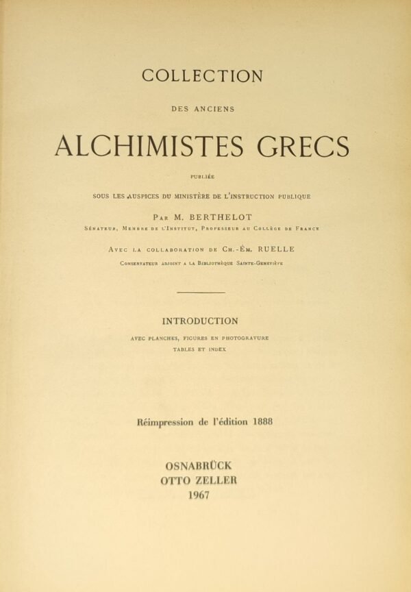 La Chimie au Moyen Age (complet en trois volumes)