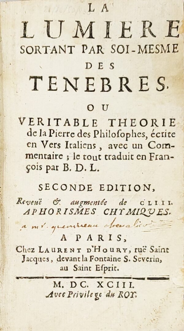 La Lumière sortant par soi-mesme des ténèbres