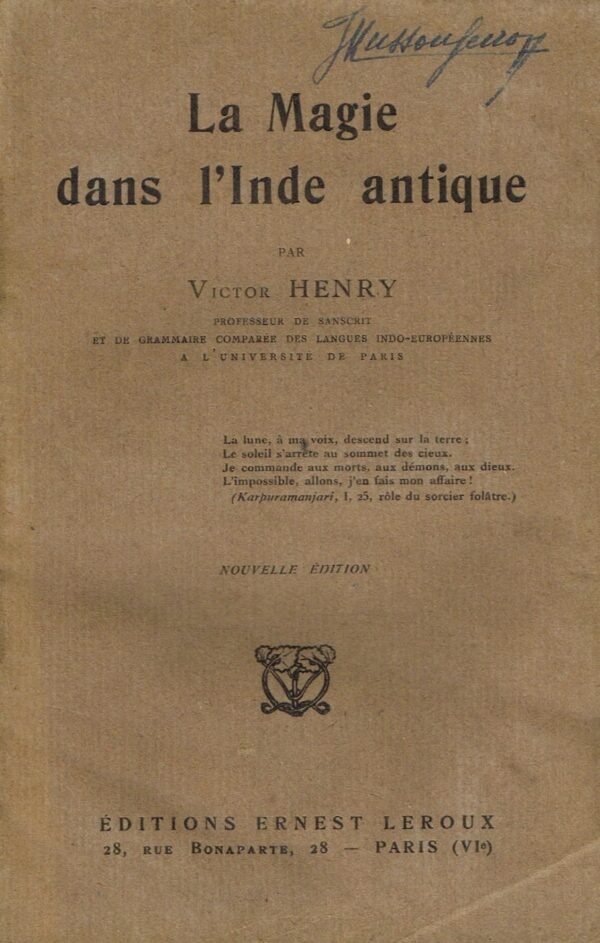 La Magie dans l'Inde Antique