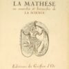 La Mathèse ou Anarchie et Hiérarchie de la Science avec une application spéciale de la médecine