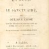 La Nuée sur le Sanctuaire ou Quelque chose dont la philosophie orgueilleuse de notre siècle ne se doute pas