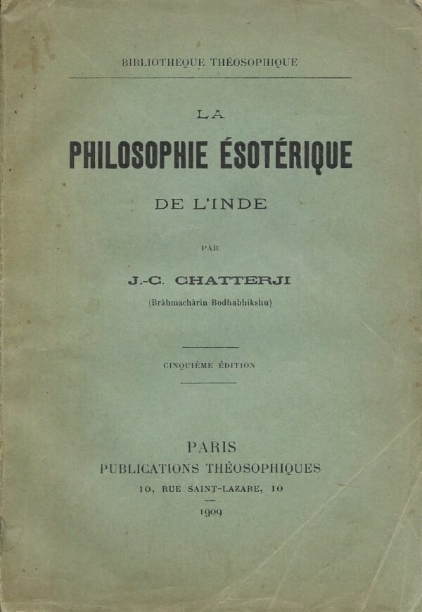 La philosophie ésotérique de l’Inde