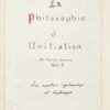 La Philosophie et l’Initiation en quatre volumes + un cinquième intitulé La Philosophie Esotérique