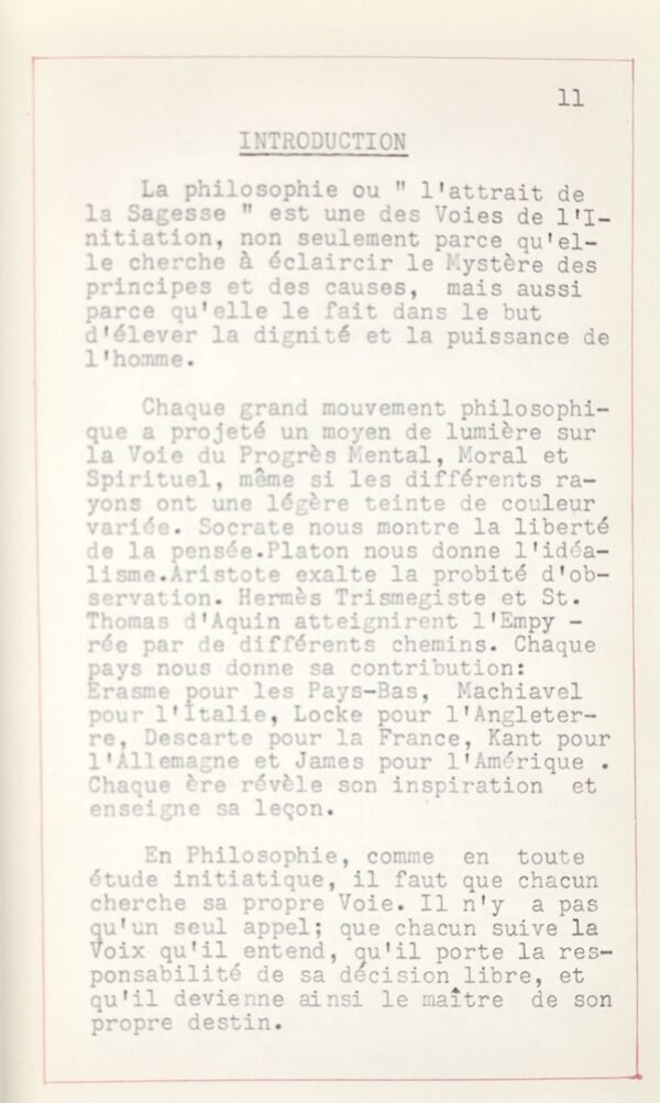 La Philosophie et l’Initiation en quatre volumes + un cinquième intitulé La Philosophie Esotérique