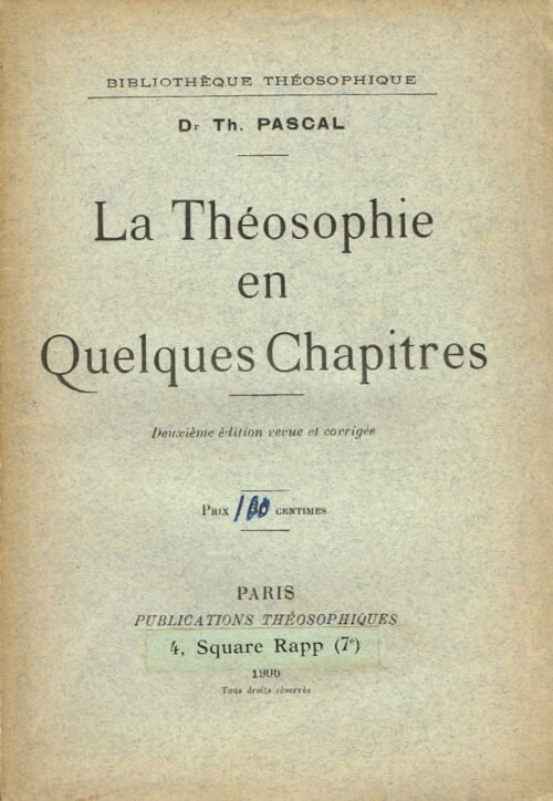 La théosophie en quelques chapitres