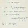LA VIE ACTIVE. Ce qu'elle est et ce qu'elle n'est pas