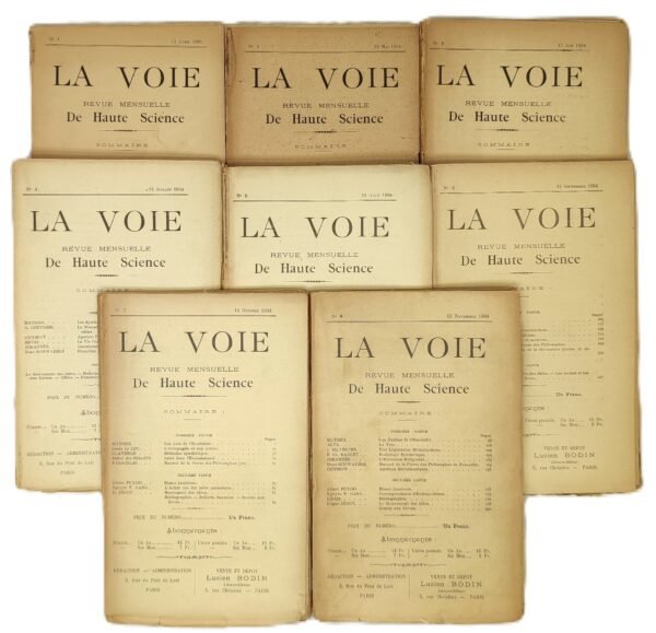 La Voie. Revue mensuelle de Haute Science du n° 1 (15 avril 1904) au n° 8 (15 novembre 1904)